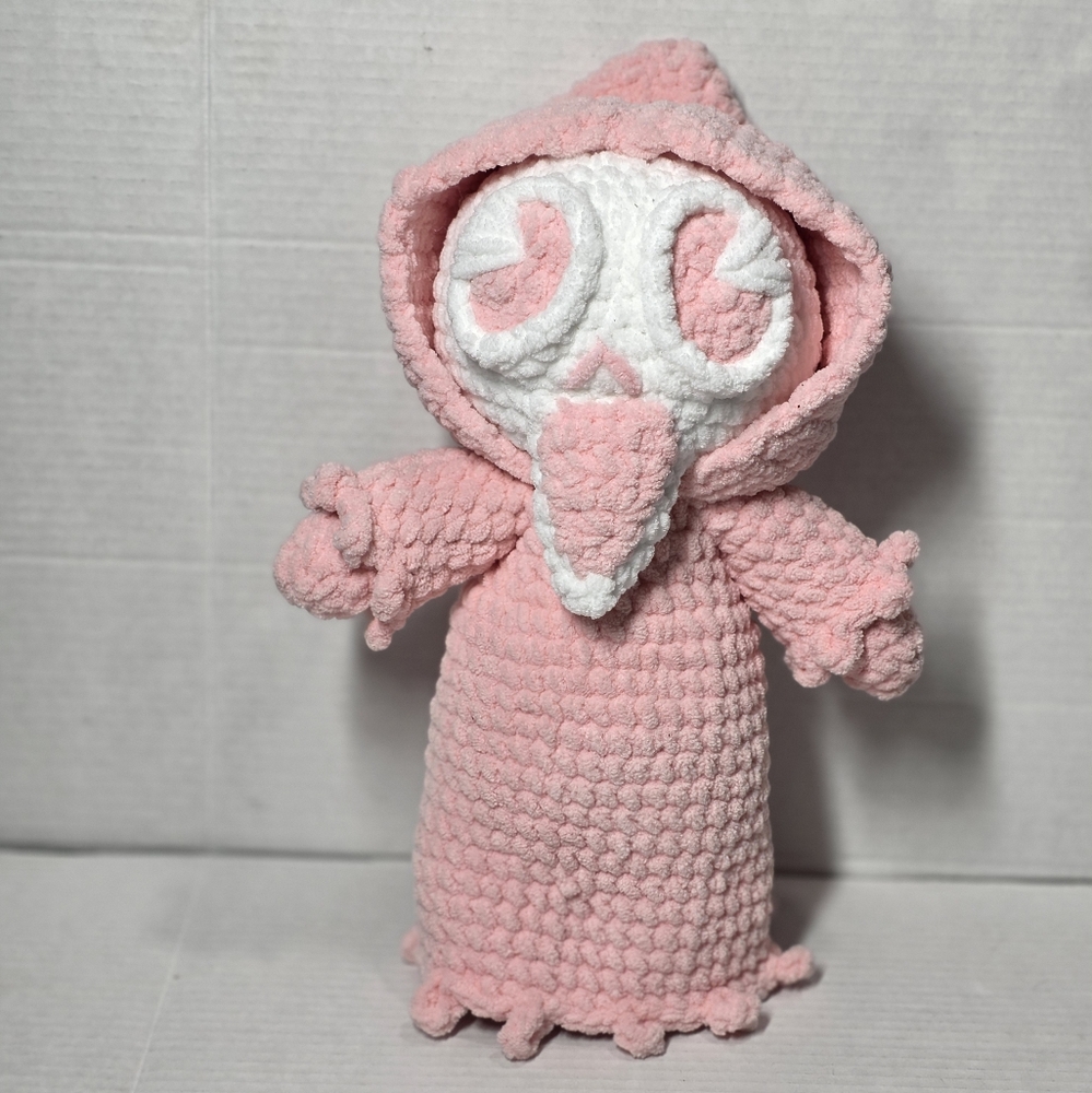 Ghost Face Hand Crochet Soft Blanket Yarn One Of A Kind Horror Gift